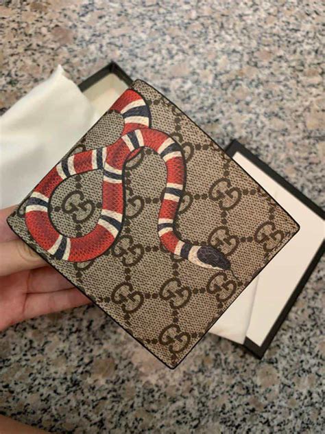 snake gucci wallet fake|gucci snake wallet men's.